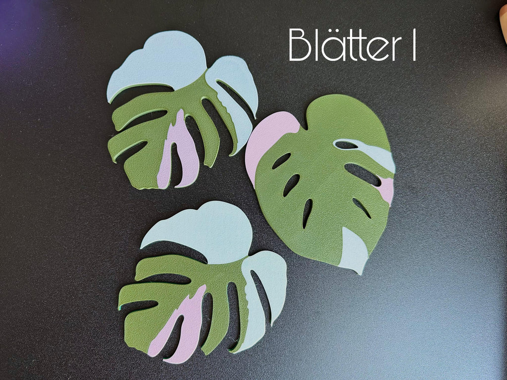 Monstera 3D Printed Coasters - Plant Coasters | Leaf Decoration