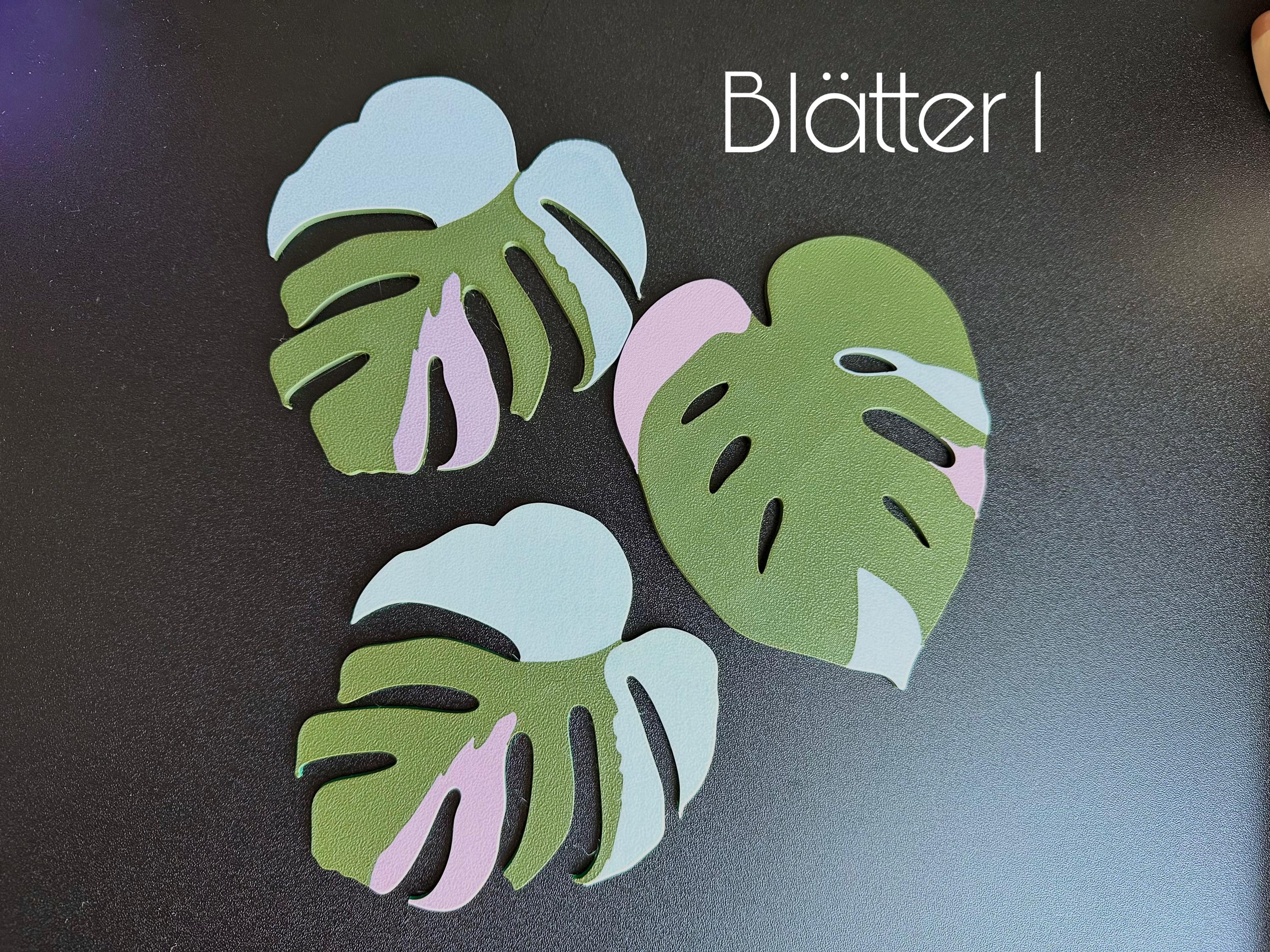 Monstera 3D Printed Coasters - Plant Coasters | Leaf Decoration